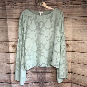 Anthropologie Leith Floral Peasant Top